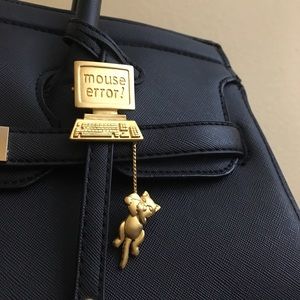 JJ Vintage Jonette Jewerly Brooch Mouse Error GOLD